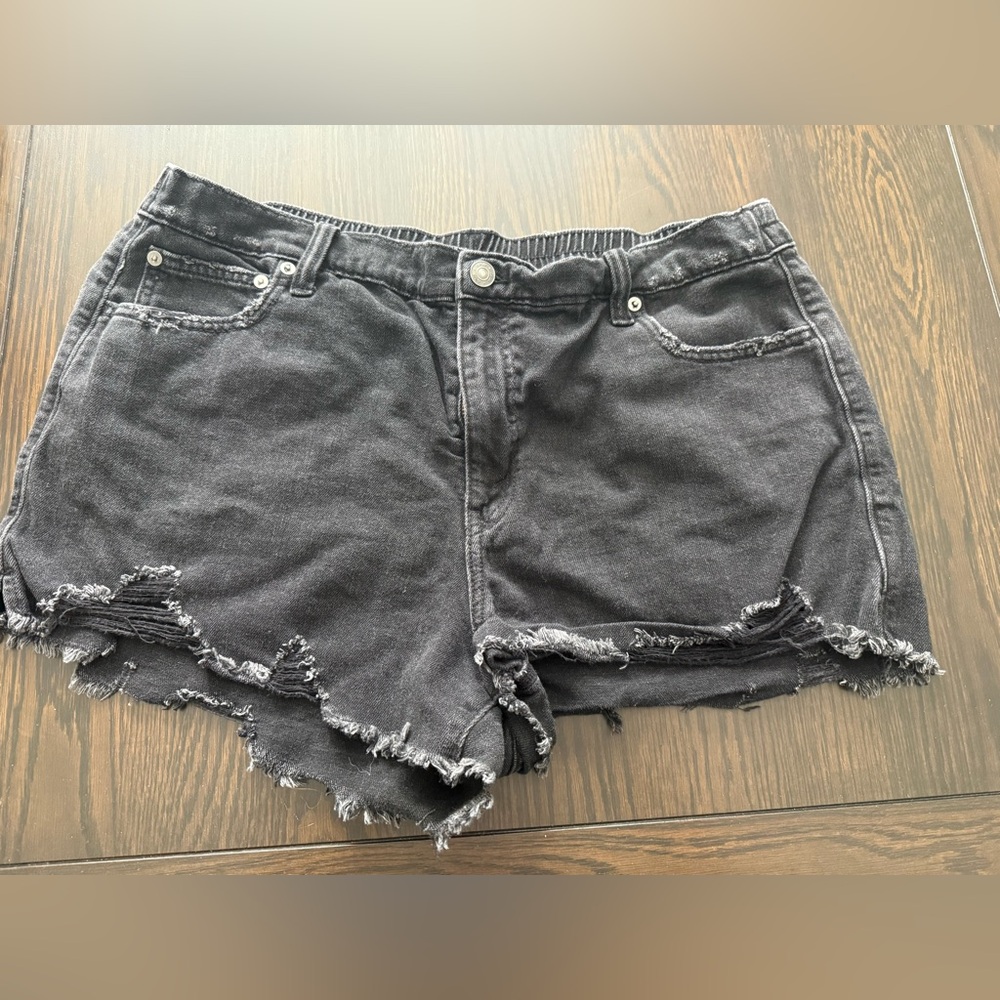 Aerie daydreamer black Distressed Women’s Denim Shorts